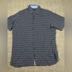 Hammer Made Button Down Short Sleeve Casual Shirt Mens Size M L/16